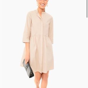 Khaki Cotton Royal Shirt Dress